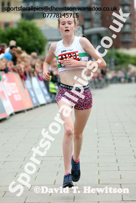 Girls Junior Great  North Run, Newcastle/Gateshead. Photo: David T. Hewitson/Sports for All Pics